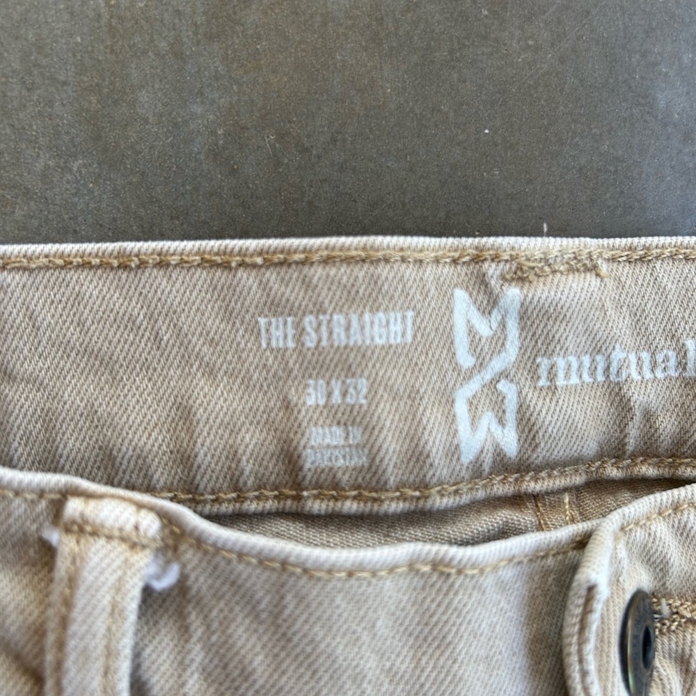 Mutual Weave Tan Jeans - Picture 5 of 6